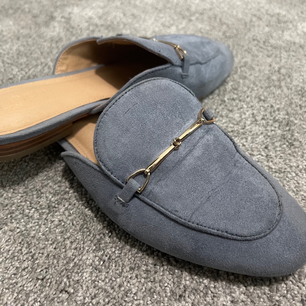 Loft blue grey loader slides
